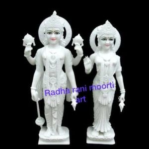 Marble Laxmi Narayan Statue