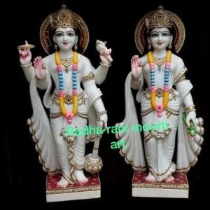 Marble Laxmi Narayan Statue