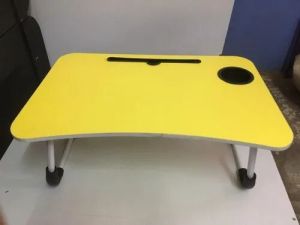 Yellow Wooden Laptop Table