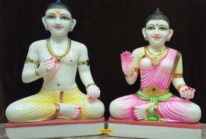 Ram Sita sitting statue