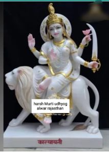 Maa Katyayani Marble Statue