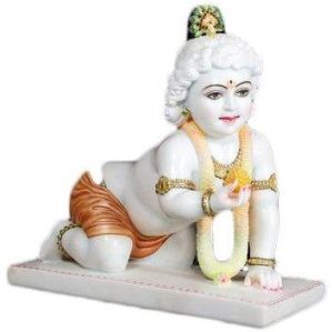 Marble Laddu Gopal Statue