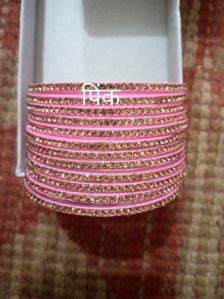 Pink Jarkan Stone Bangles