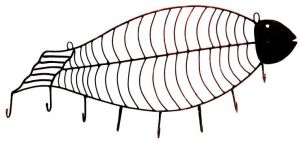 Wrought Iron Fish Shaped Cloth Hanger