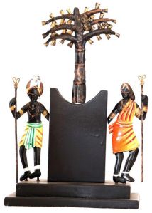 Wrought Iron Madia-Madin Couple Tree Figurine