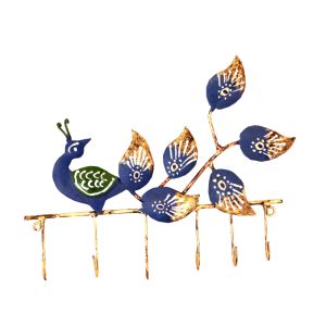 Wrought Iron Peacock Cloth Hanger