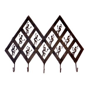 Wrought Iron Tribal Cloth Hanger