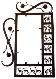 Wrought Iron Tribal Dance Photo Frame