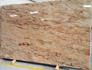 ivory brown granite slab