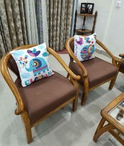 5 Seater Sagwan Wooden Sofa Set