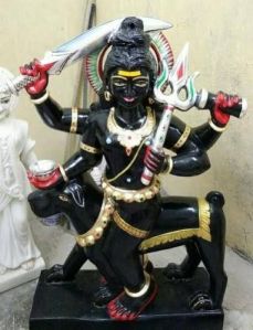 Black Marble Kaal Bhairav Statue