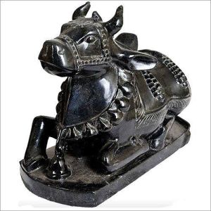 Black Marble Nandi Statue