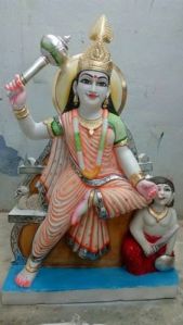 Marble Baglamukhi Mata Statue