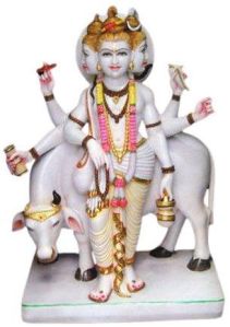 Marble Dattatreya Statue