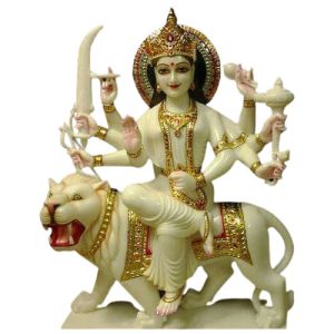 Marble Durga Mata Statue