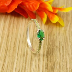 Emerald & Peridot Ring