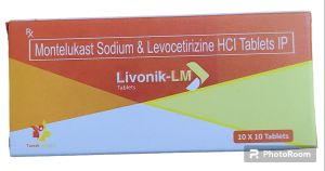 Montelukast Sodium 10mg, Levocetirizine 5mg Tablet