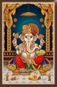 CMYK Emboss 6x4 Ganesha Ceramic Poster Tiles