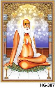 Swami Samarth Plain Glitter Ceramic Poster Tiles
