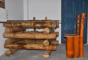 Bamboo Dining Table Set