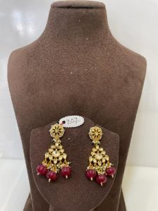 MJ-E-207 Yellow Ruby Earrings