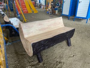 FRP  Round Wood Bench