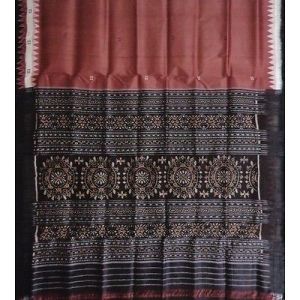 Bomkai Silk Sari Fabric