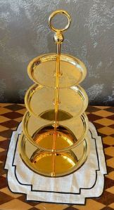 Iron 4 Tier Tray Cake Stand