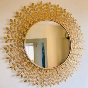 Leaves Pattern Wall Mirror