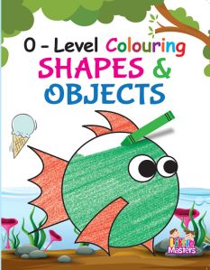 0-level shapes objects colouring book