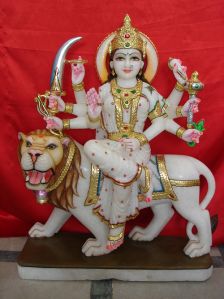 Marble Goddess Maa Durga Statue