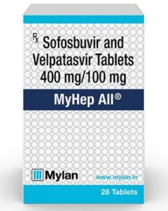 Sofosbuvir 400 Mg Velpatasvir 100mg Tablets