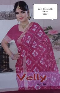 Georgette Velly Saree