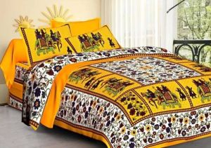 Designer Cotton Double Bed Sheet