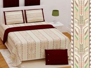 Katha Print Handwork Bed Sheet