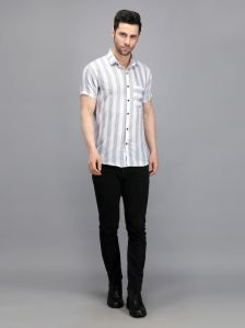Men Striped Printed Shirt
