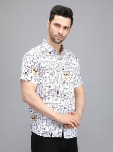 White Tom Printed Shirt