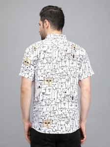 White Tom Printed Shirt