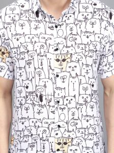 White Tom Printed Shirt