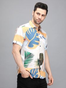 Men Multi Flower Digital Printed Shirt