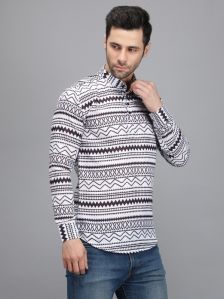 Black & White Men Short Kurta