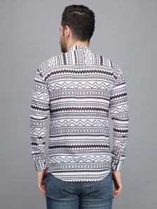 Black & White Men Short Kurta