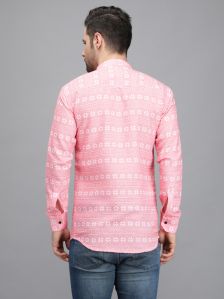 Pink Printed Short Kurta