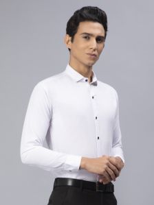 Blackberrys Men Solid Formal White Shirt