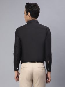 Blackberrys Men Solid Formal Black Shirt