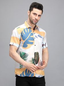 Men Multi Flower Digital Printed Shirt