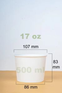 500ml Disposable Paper Food Container
