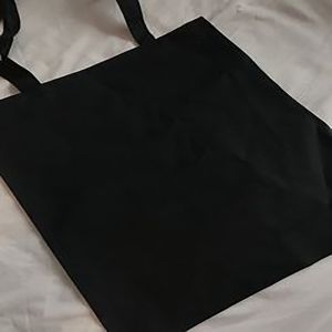 Black canvas Tote Bag