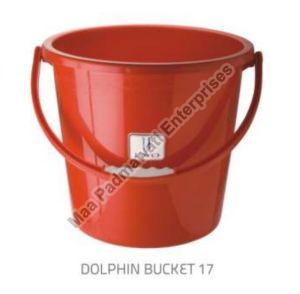 Red Dolphin Plastic Bucket