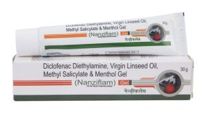 Diclofenac Diethylamine, Virgin Linseed Oil, Methyl Salicylate and Menthol Gel